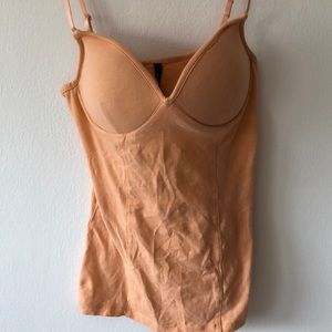 Coral color bra shirt